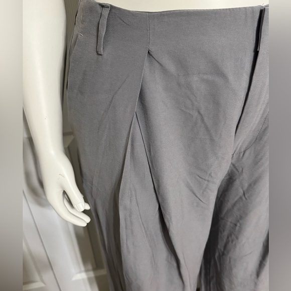 Women's High-Rise Wide Leg Pleated Front Trousers - a New Day Gray Size 16 R NWT - Picture 8 of 8